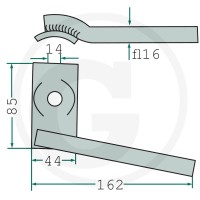 GRANIT Trzymak zęba 525TH-0108V - Sklep PoltechParts