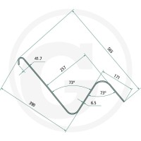GRANIT Palec przetrząsaczo-zgrabiarki karuzelow 525VL2326 - Sklep PoltechParts