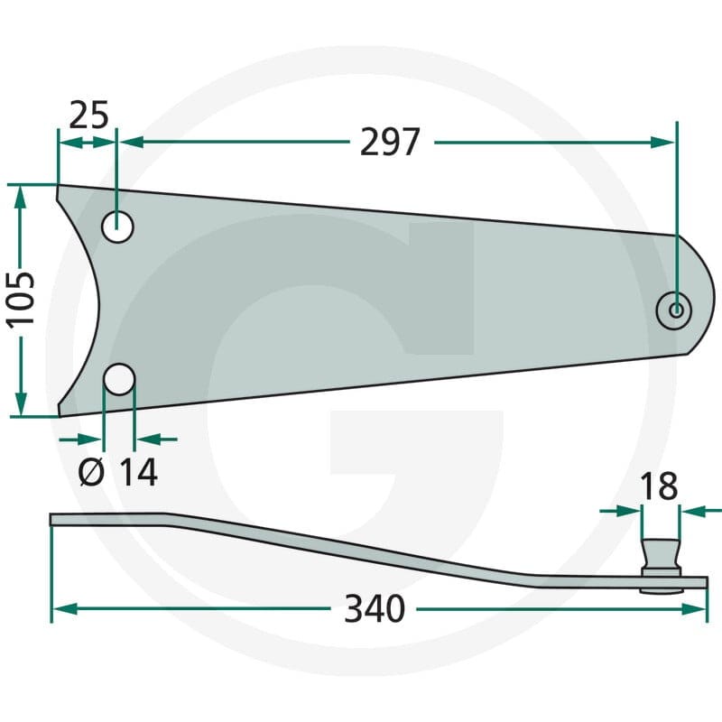 GRANIT Trzymak noża 525111185 - Sklep PoltechParts