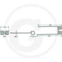 GRANIT Palec przetrząsaczo-zgrabiarki karuz. 525153014.1 - Sklep PoltechParts