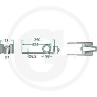 GRANIT Palec przetrząsaczo-zgrabiarki karuz. 5254020101 - Sklep PoltechParts