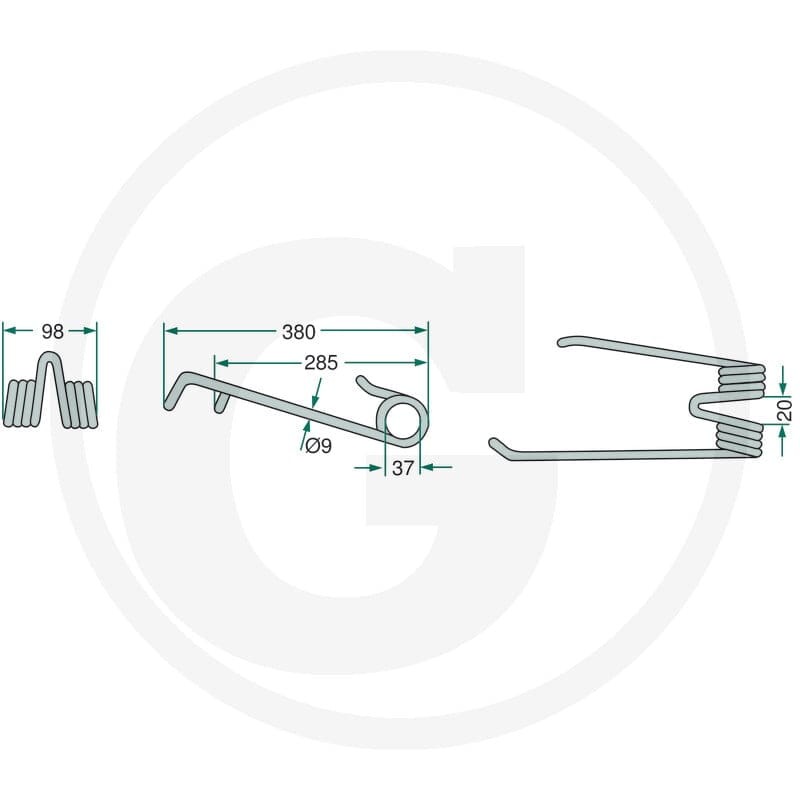 GRANIT Palec przetrząsaczo-zgrabiarki karuz. 5254101500580 - Sklep PoltechParts