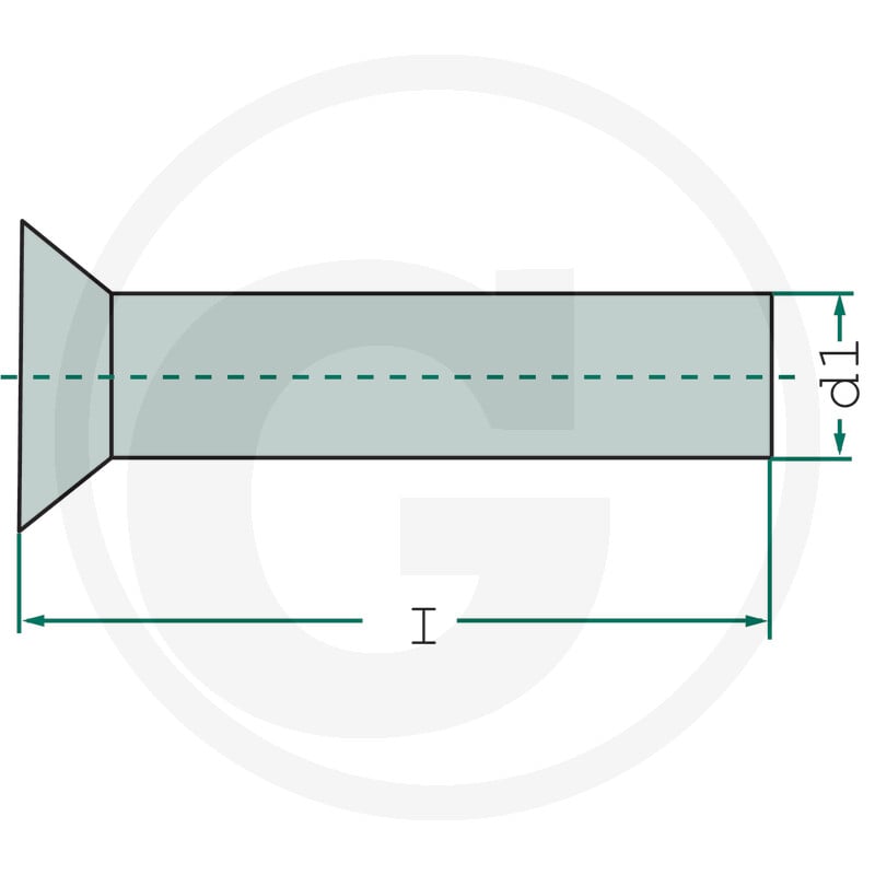 GRANIT Nit z łbem wpuszczanym RS 5255.0X20S - Sklep PoltechParts