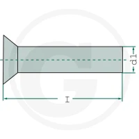 GRANIT Nit z łbem wpuszczanym RS 5255.0X20S - Sklep PoltechParts