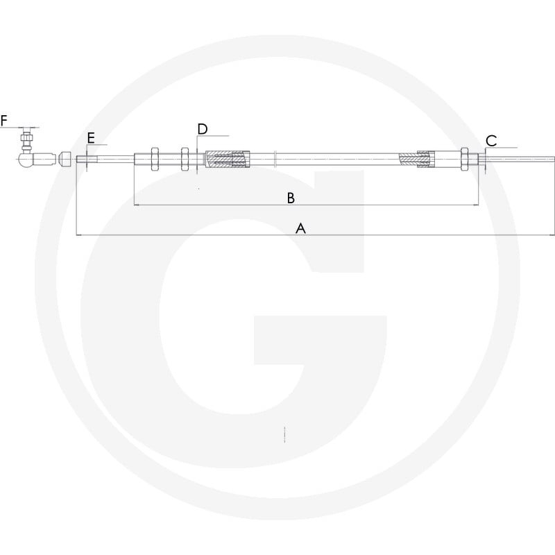 GRANIT Linka Bowdena 729WN00001 - Sklep PoltechParts