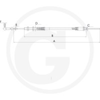 GRANIT Linka Bowdena 729WN00001 - Sklep PoltechParts