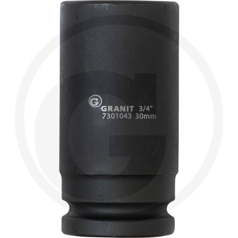 GRANIT BLACK EDITION 3/4" nasadka udarowa sześciokątna, długa, 30mm 7301043 - Sklep PoltechParts
