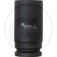 GRANIT BLACK EDITION 3/4" nasadka udarowa sześciokątna, długa, 30mm 7301043 - Sklep PoltechParts