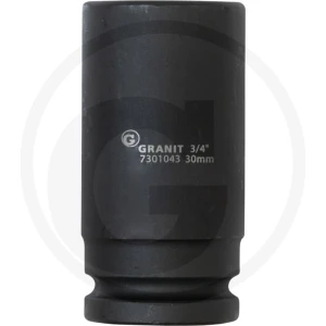 GRANIT BLACK EDITION 3/4" nasadka udarowa sześciokątna, długa, 30mm 7301043