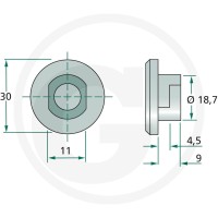 GRANIT Czop nożowy 52556531191 - Sklep PoltechParts