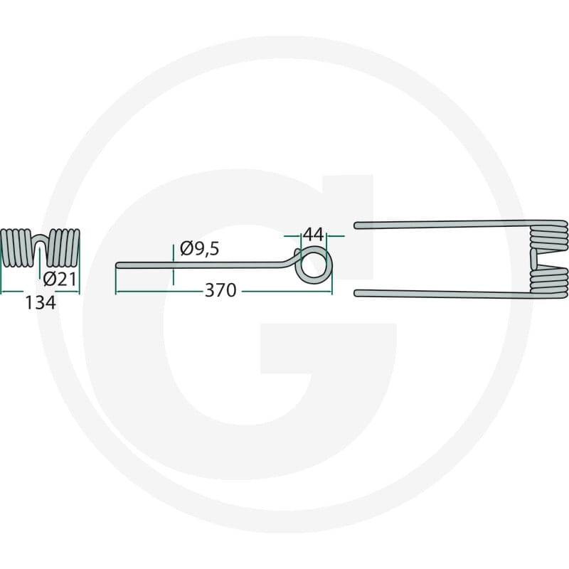 GRANIT Palec przetrząsaczo-zgrabiarki karuz. 5259568151 - Sklep PoltechParts