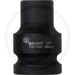 GRANIT BLACK EDITION 1/2" nasadka udarowa sześciokątna, krótka, 10mm 7301028