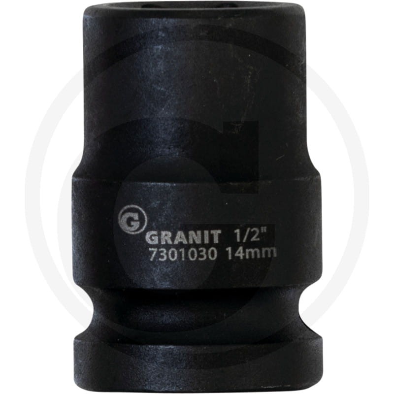 GRANIT BLACK EDITION 1/2" nasadka udarowa sześciokątna, krótka, 14mm 7301030 - Sklep PoltechParts