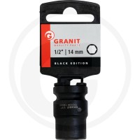 GRANIT BLACK EDITION 1/2" nasadka udarowa sześciokątna, krótka, 14mm 7301030 - Sklep PoltechParts