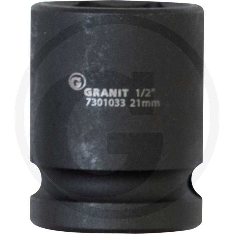 GRANIT BLACK EDITION 1/2" nasadka udarowa sześciokątna, krótka, 21mm 7301033 - Sklep PoltechParts