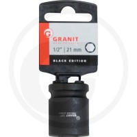 GRANIT BLACK EDITION 1/2" nasadka udarowa sześciokątna, krótka, 21mm 7301033 - Sklep PoltechParts