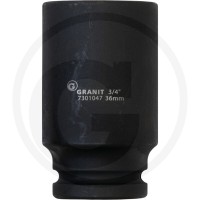 GRANIT BLACK EDITION 3/4" nasadka udarowa sześciokątna, długa, 36mm 7301047 - Sklep PoltechParts