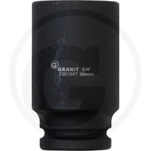 GRANIT BLACK EDITION 3/4" nasadka udarowa sześciokątna, długa, 36mm 7301047