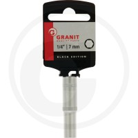 GRANIT BLACK EDITION 1/4" Nasadka sześciokątna, długa, 7 mm 7301069 - Sklep PoltechParts