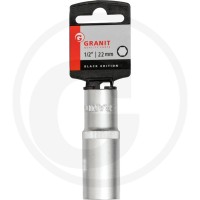 GRANIT BLACK EDITION 1/2" Nasadka sześciokątna, długa, 22 mm 7301157 - Sklep PoltechParts
