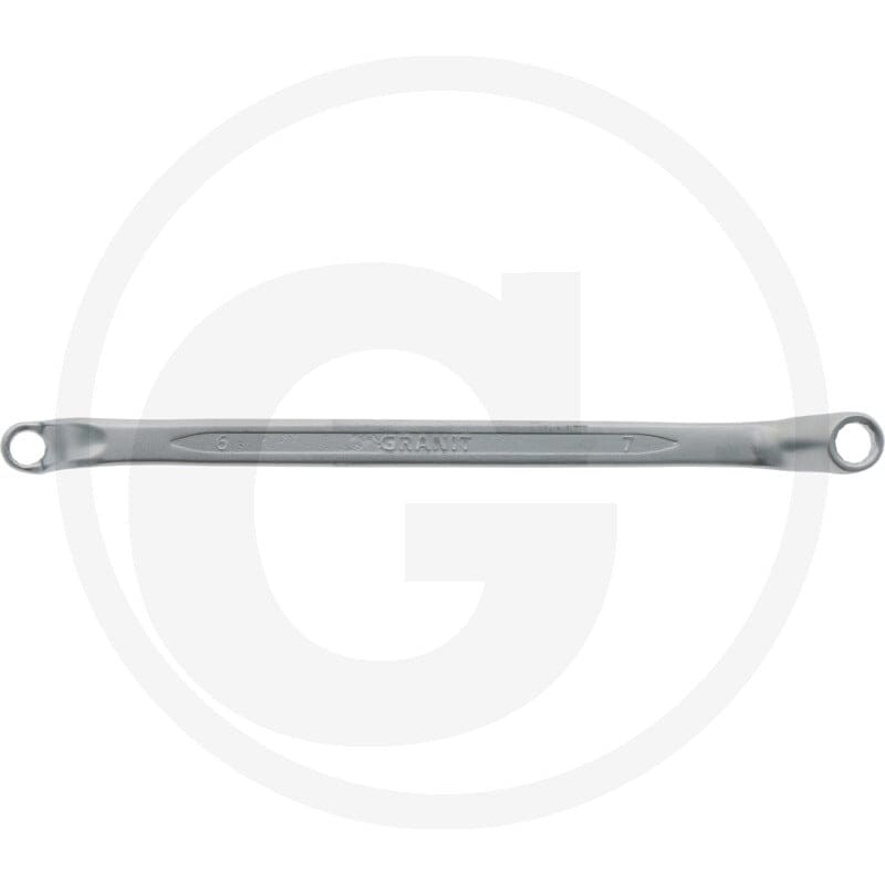 GRANIT BLACK EDITION Dwustronny klucz oczkowy, wygięty, 6x7 7301435 - Sklep PoltechParts