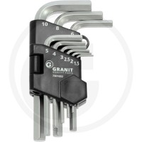 GRANIT BLACK EDITION Zestaw kluczy imbusowych, krótkich 7301652 - Sklep PoltechParts