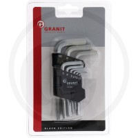 GRANIT BLACK EDITION Zestaw kluczy imbusowych, krótkich 7301652 - Sklep PoltechParts