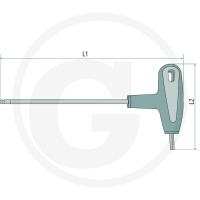 GRANIT BLACK EDITION Klucz imbusowy z uchwytem T 7301674 - Sklep PoltechParts