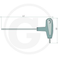 GRANIT BLACK EDITION Klucz imbusowy z uchwytem T 7301680 - Sklep PoltechParts