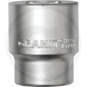 GRANIT BLACK EDITION 3/4" Nasadka sześciokątna, krótka, 38 mm 7301209