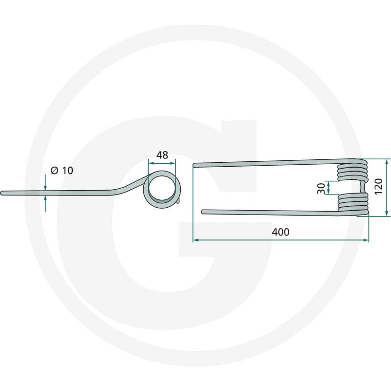 GRANIT Palec przetrząsaczo-zgrabiarki karuz. 525154795902 - Sklep PoltechParts