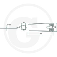 GRANIT Palec przetrząsaczo-zgrabiarki karuz. 525154795902 - Sklep PoltechParts