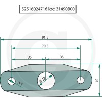GRANIT Prowadnica palca 52516024716 - Sklep PoltechParts