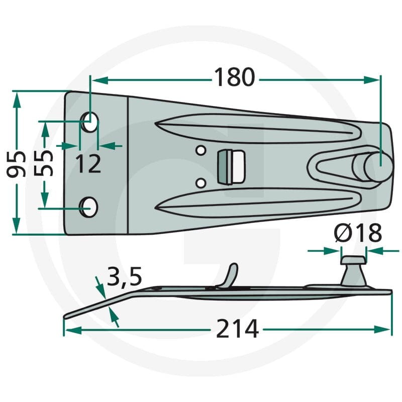 GRANIT Trzymak noża 52516500771 - Sklep PoltechParts