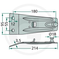 GRANIT Trzymak noża 52516500771 - Sklep PoltechParts
