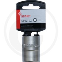 GRANIT BLACK EDITION 3/4" Nasadka sześciokątna, krótka, 24 mm 7301188 - Sklep PoltechParts