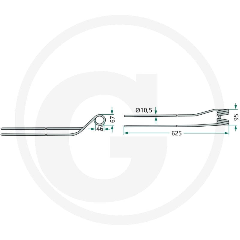 GRANIT Palec zgrabiarki pokosowej 525265013.0 - Sklep PoltechParts