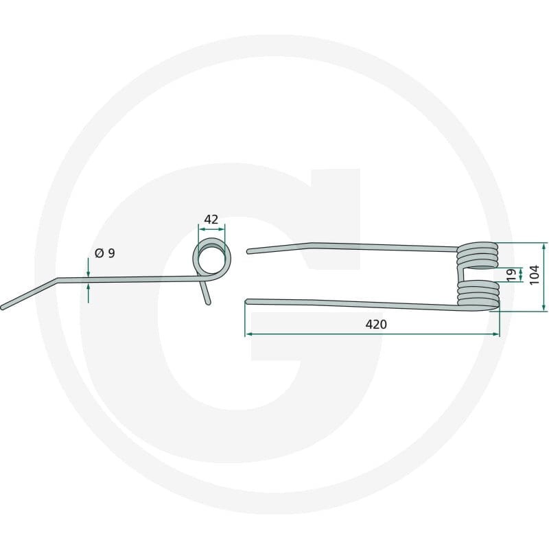 GRANIT Palec przetrząsaczo-zgrabiarki karuz. 52550007 - Sklep PoltechParts