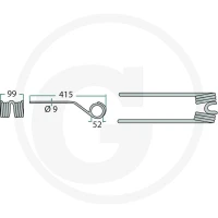 GRANIT Palec przetrząsaczo-zgrabiarki karuzelow 525525126 - Sklep PoltechParts