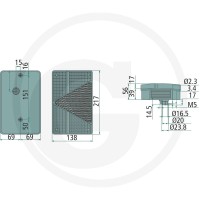 GRANIT Lampa tylna 70799156 - Sklep PoltechParts