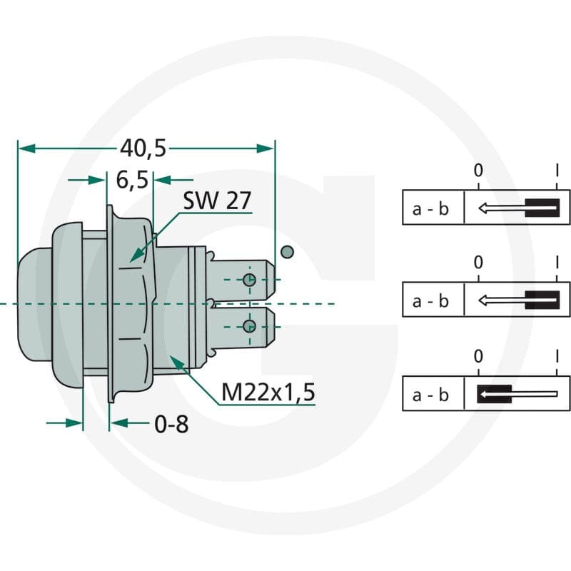 GRANIT Włącznik sterowniczy 50770468022 - Sklep PoltechParts