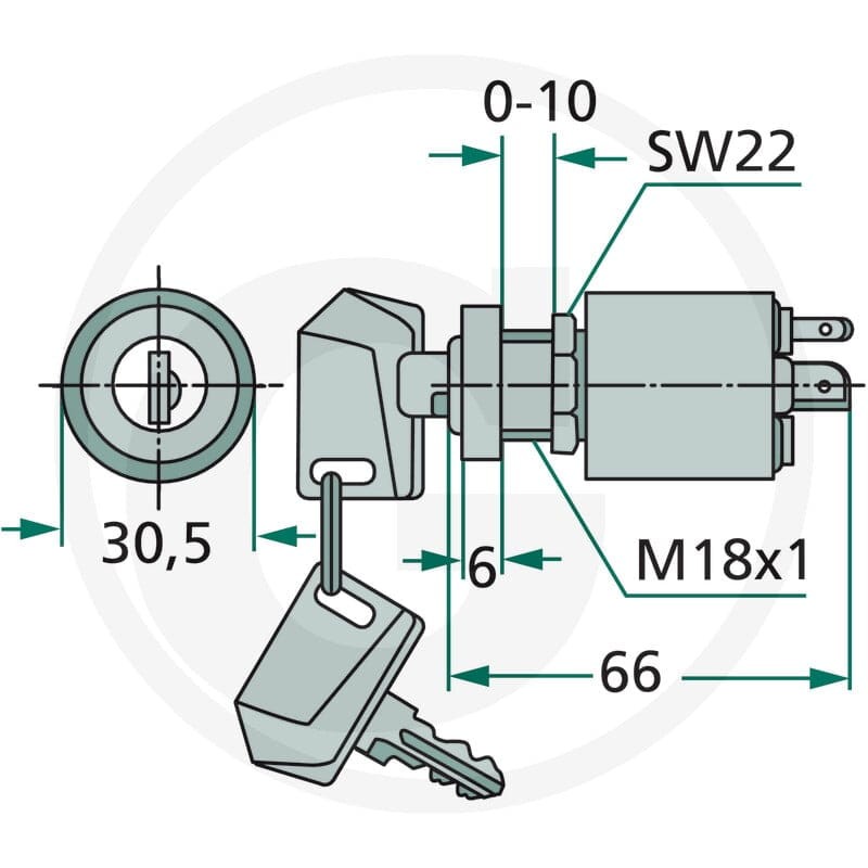 GRANIT Włącznik zapłonu 50770595050 - Sklep PoltechParts