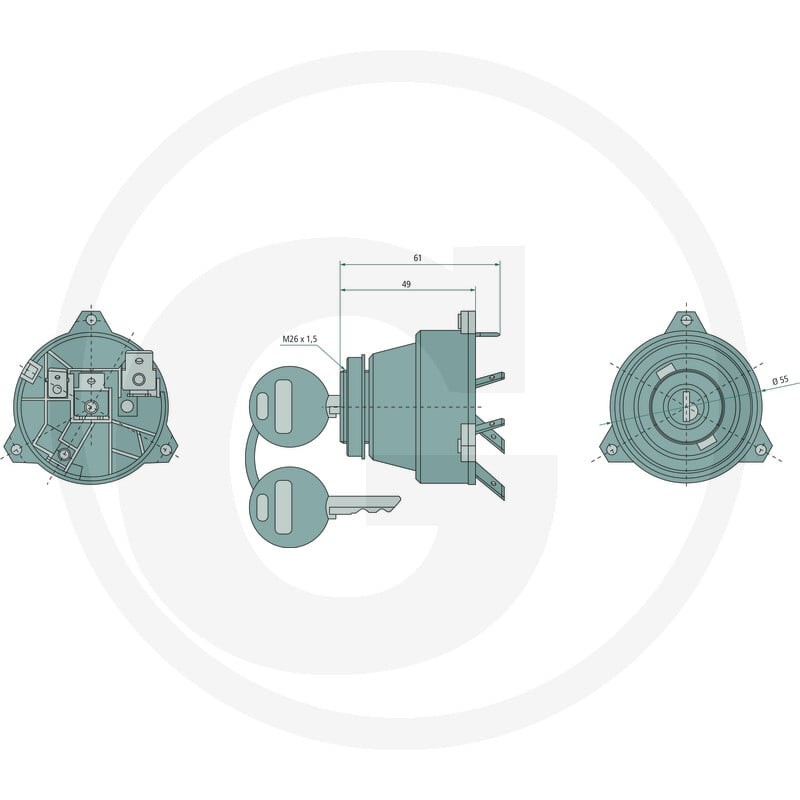 GRANIT Włącznik zapłonu 50770567070 - Sklep PoltechParts