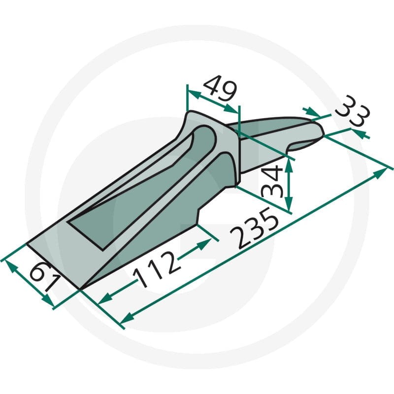 GRANIT Ząb tulejowy 50915Z20010 - Sklep PoltechParts