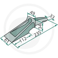 GRANIT Ząb tulejowy 50915Z20010 - Sklep PoltechParts