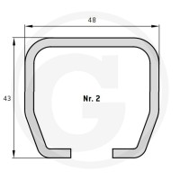 MEA Metal Applications Szyna nośna 5009040B - Sklep PoltechParts
