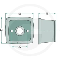 ASPÖCK Lampa, czerwona 504215300007 - Sklep PoltechParts