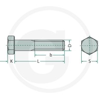 GRANIT Śruba z łbem sześciokątnym 9/16” 485931212 - Sklep PoltechParts
