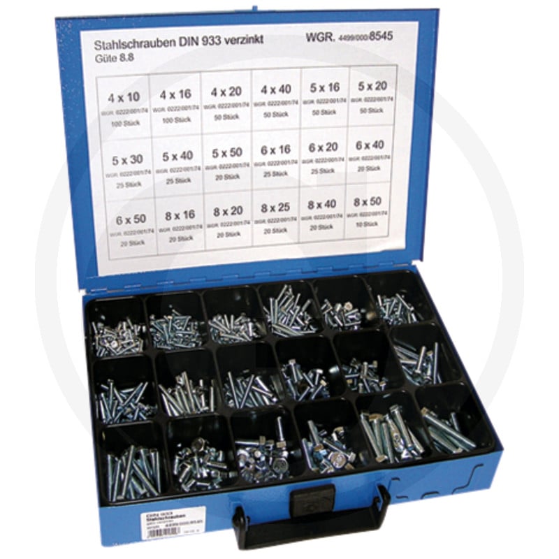 GRANIT Zestaw śrub stalowych DIN 933 487SET19
