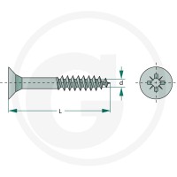 GRANIT Wkręt do płyt wiórowych M6x150 DIN 7962 4878809465 - Sklep PoltechParts